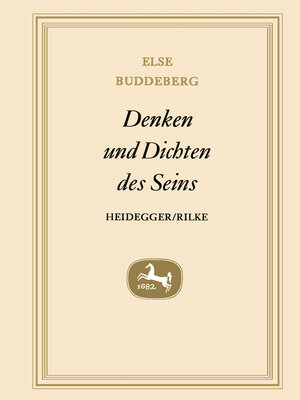 cover image of Denken und Dichten des Seins